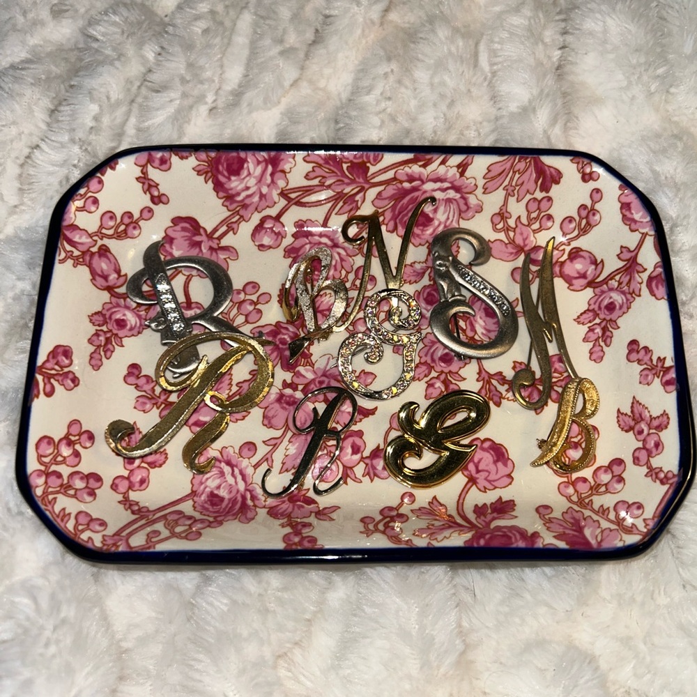 Initial Brooches